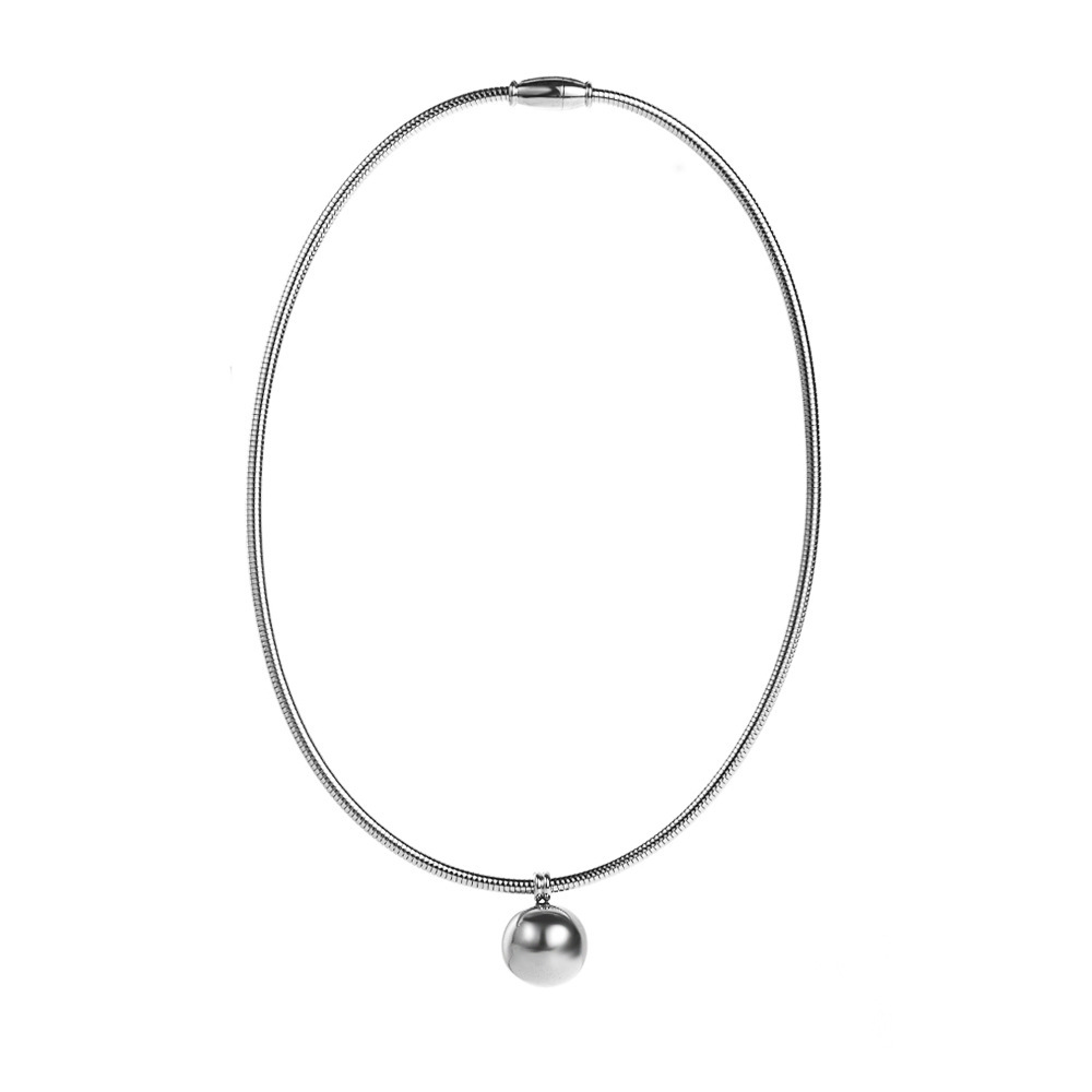 Titanium Steel Vacuum Furnace Plated Elbow Chain Necklace for Stylish Elegance - Image 5