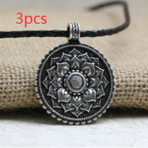 Antique Silver Om Pendant - Elegant Spiritual Jewelry for Meaningful Style - Image 5