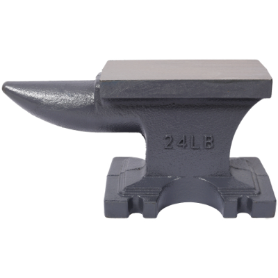 24LB 11KG Cast Iron Anvil with Single Horn & Round Horn - Stable Base for Bending, Shaping, and Twisting - Gray - Image 3