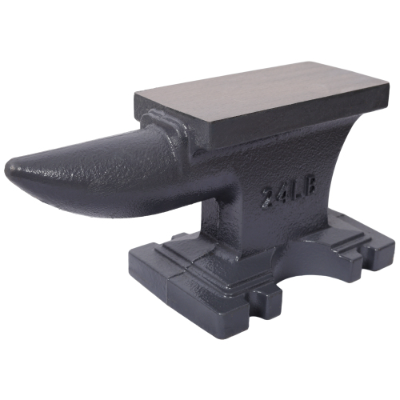 24LB 11KG Cast Iron Anvil with Single Horn & Round Horn - Stable Base for Bending, Shaping, and Twisting - Gray - Image 4