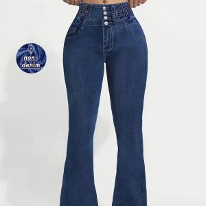 Women's High Waist 3D Printed Bootcut Yoga Pants - Casual Trousers for Comfort