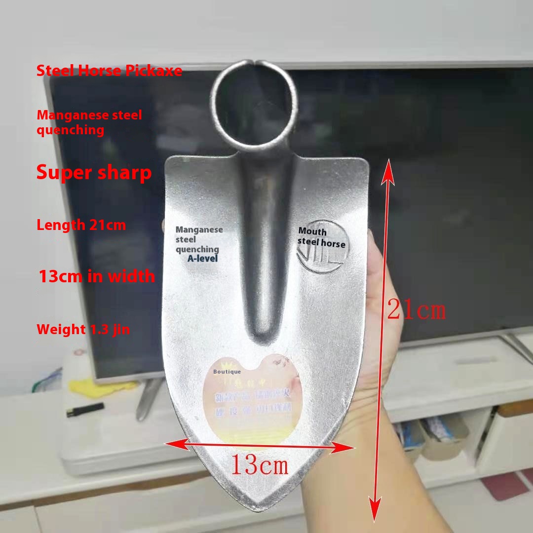 Premium Agricultural Pointed Hoe - Manganese Steel Quenching Weeding Ripper Plough Tool - Image 2