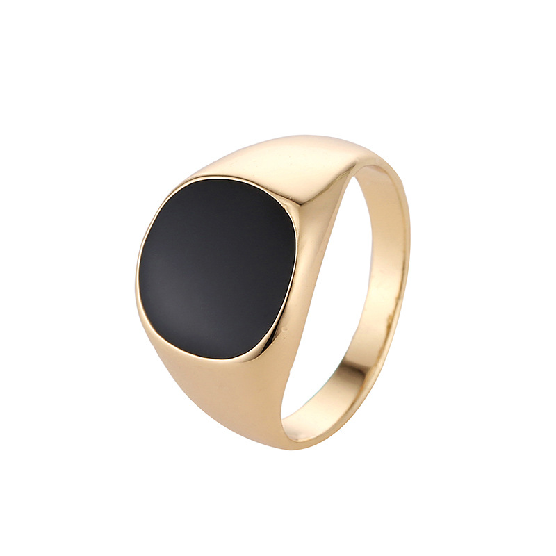 Classic Smooth Oil Dripping Men's Zinc Alloy Ring - Stylish & Durable - Image 5