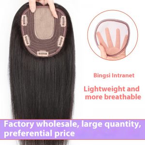 Real Human Hair Wig for Women - Invisible Head Design for Natural Look