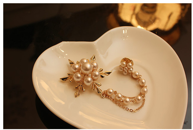 Elegant Pearl Flower Brooch - Stunning Floral Accessory for Any Occasion - Image 3