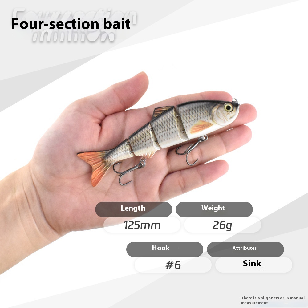 Multi-Section Metal Link Flexible Swimming Simulation Fish Combo Suit - Image 6