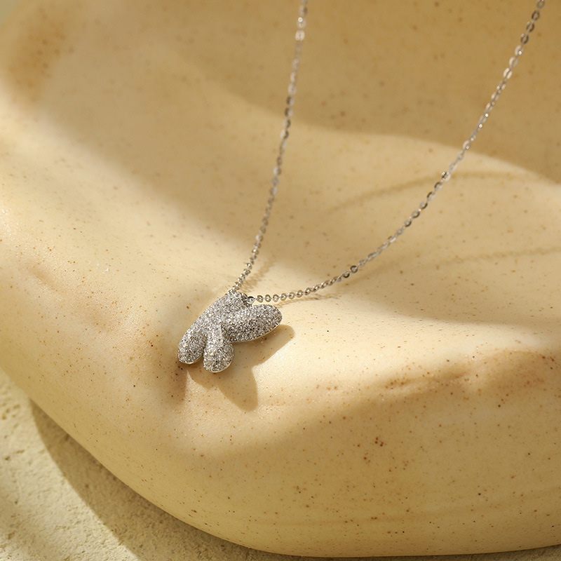 Chunky Stainless Steel Bubble Letter Initial Pendant for Women - Zircon Balloon 26 Letter Necklaces, Unique Personality Jewelry - Image 6