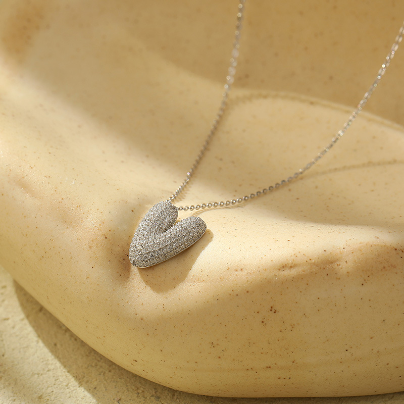 Chunky Stainless Steel Bubble Letter Initial Pendant for Women - Zircon Balloon 26 Letter Necklaces, Unique Personality Jewelry - Image 18