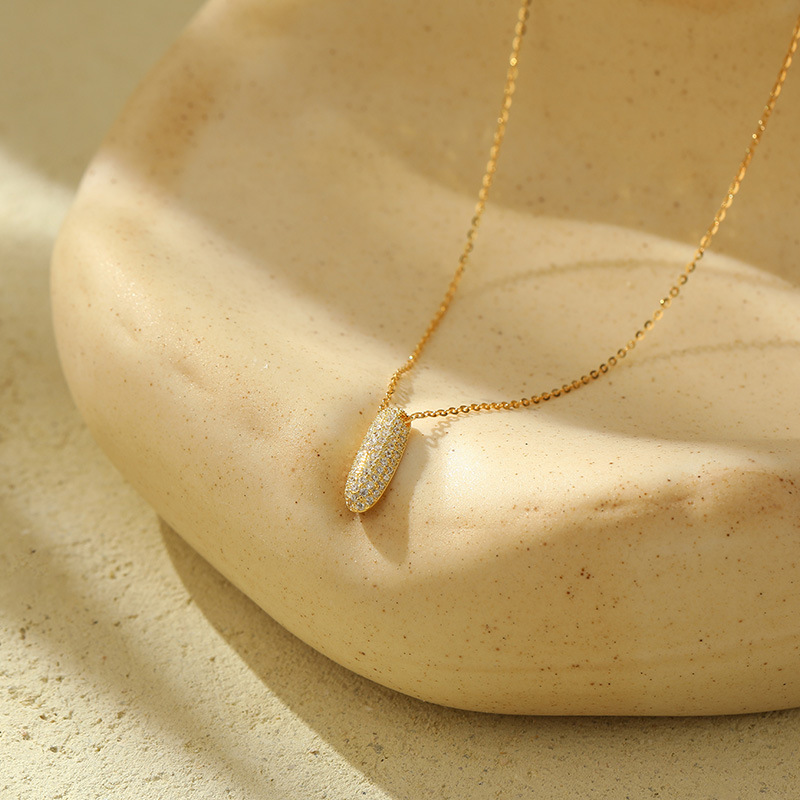 Chunky Stainless Steel Bubble Letter Initial Pendant for Women - Zircon Balloon 26 Letter Necklaces, Unique Personality Jewelry - Image 32