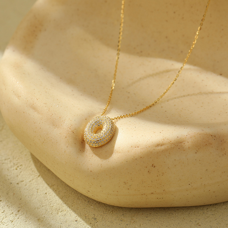 Chunky Stainless Steel Bubble Letter Initial Pendant for Women - Zircon Balloon 26 Letter Necklaces, Unique Personality Jewelry - Image 39