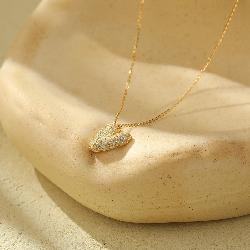 Chunky Stainless Steel Bubble Letter Initial Pendant for Women - Zircon Balloon 26 Letter Necklaces, Unique Personality Jewelry - Image 47