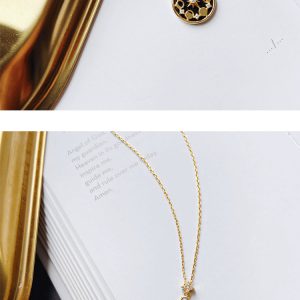 Exquisite Blue Sand Stone Sun Moon Star Necklace – Unique Jewelry Piece