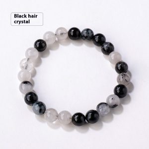 8mm Natural Crystal Stone Beads Bracelet - Elegant, Healing Jewelry for All