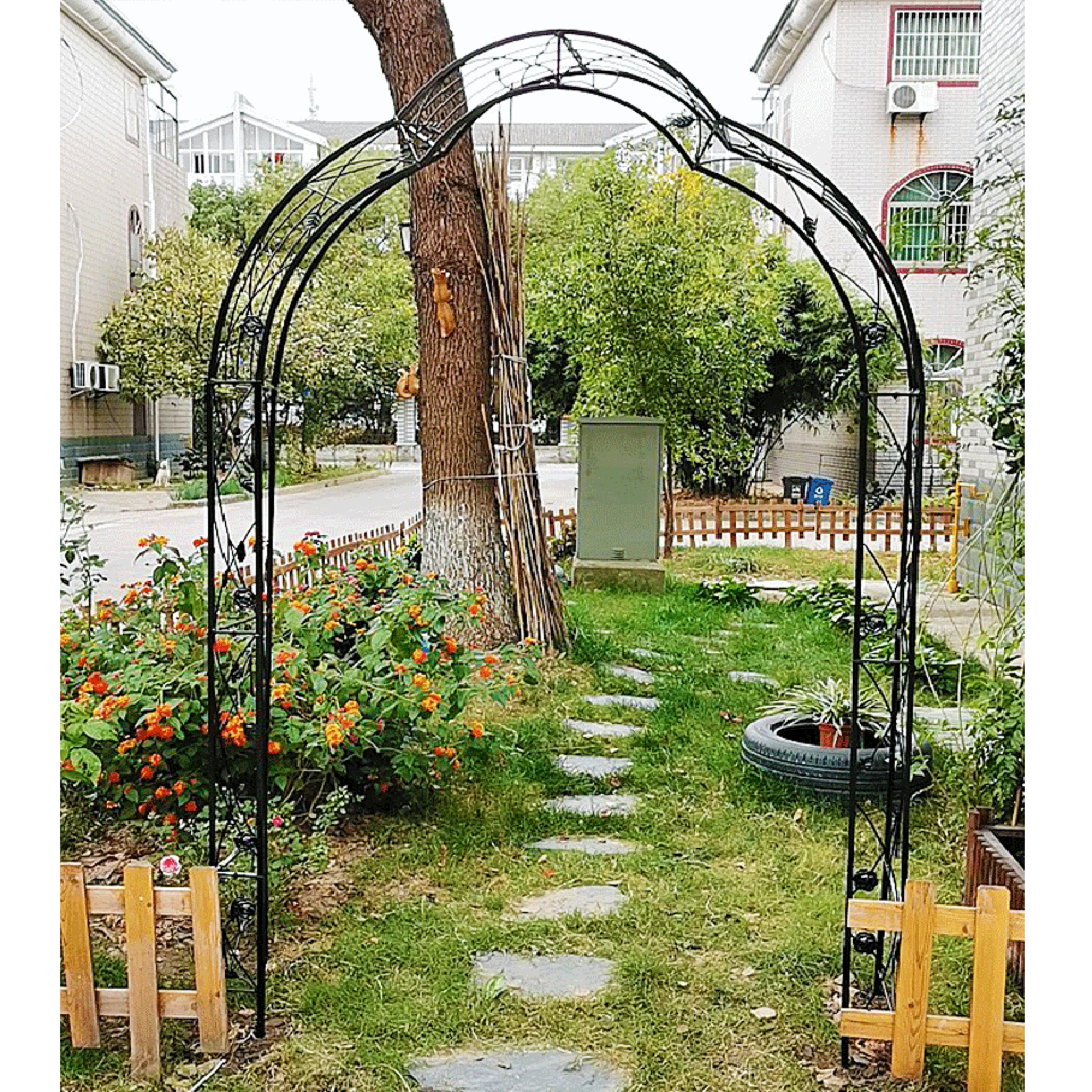 Versatile Metal Garden Arch - 8 Styles for Trellis & Climbing Plants Outdoors - Image 3