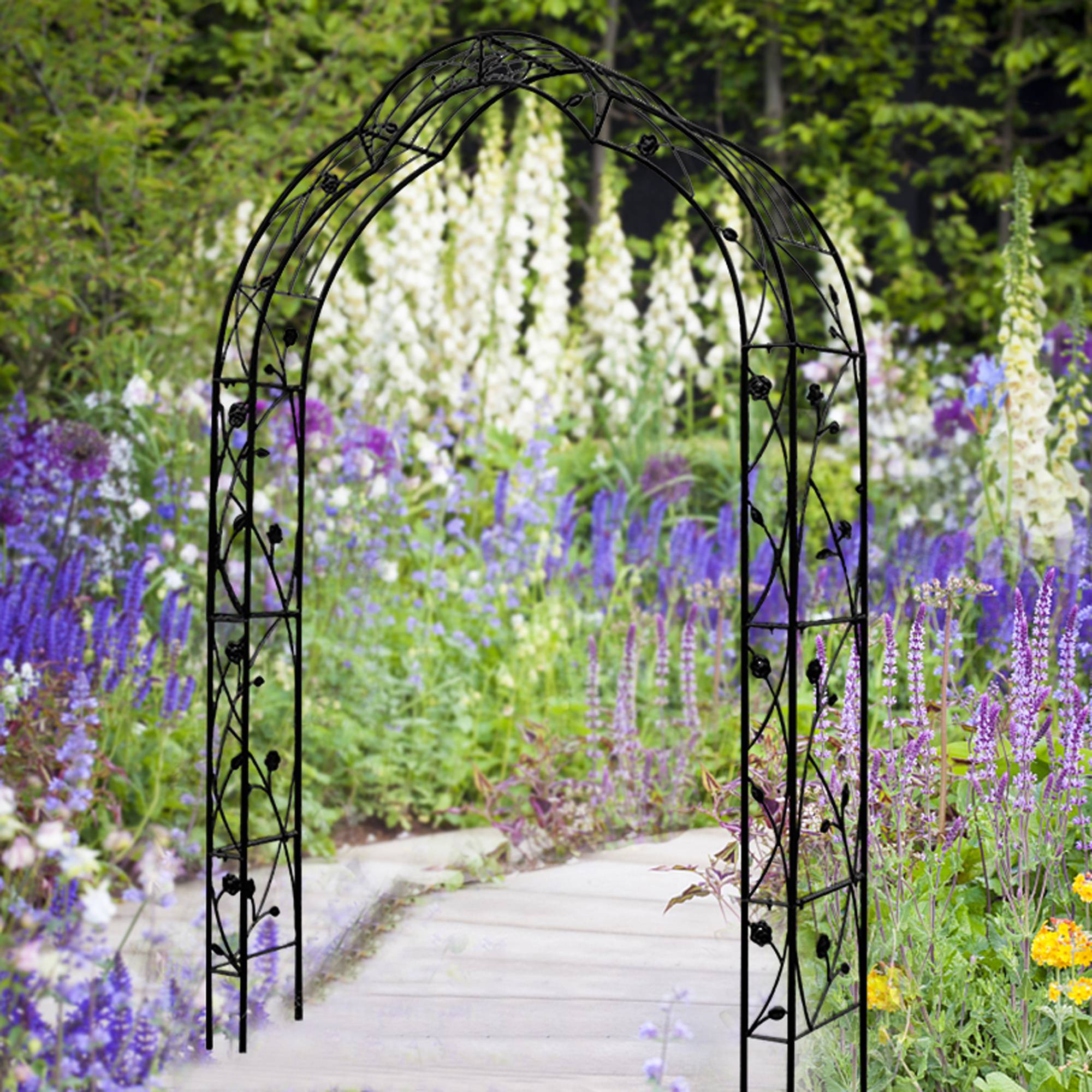 Versatile Metal Garden Arch - 8 Styles for Trellis & Climbing Plants Outdoors - Image 4
