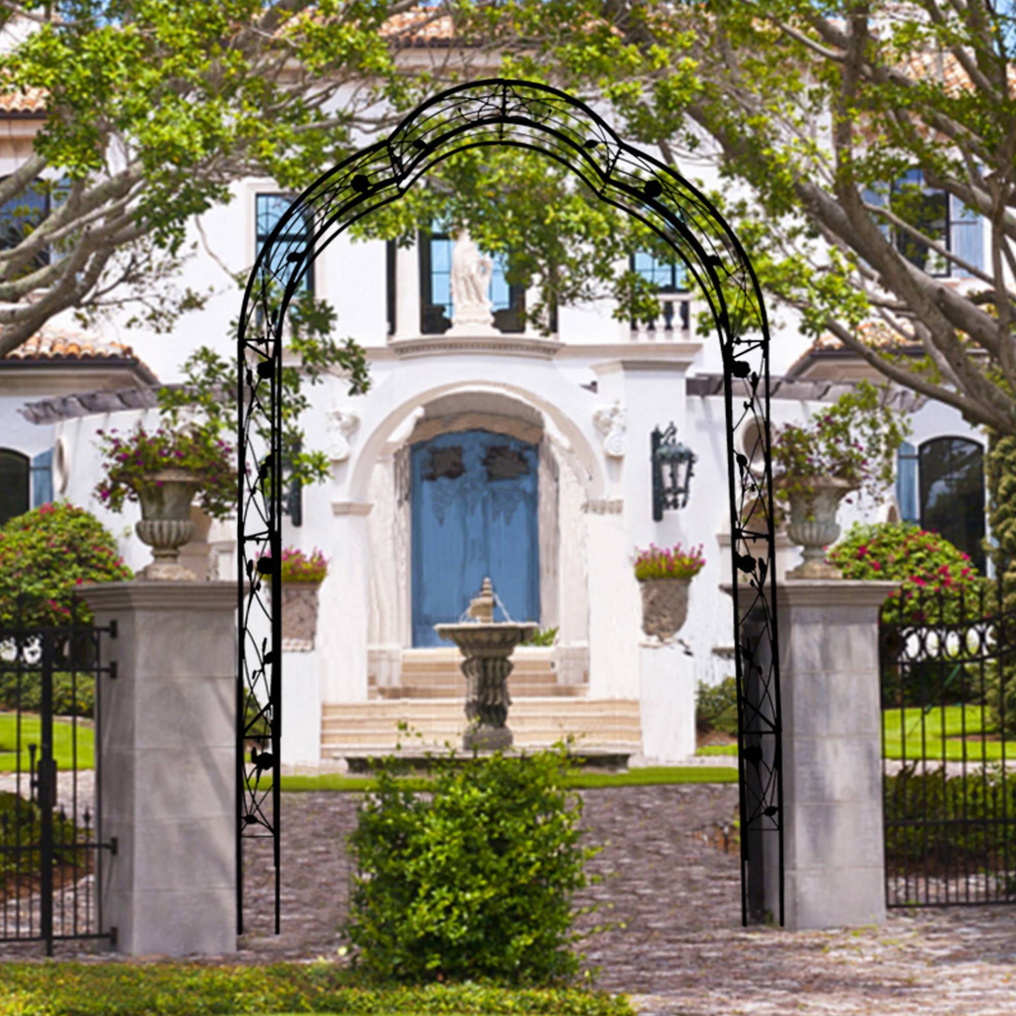 Versatile Metal Garden Arch - 8 Styles for Trellis & Climbing Plants Outdoors - Image 14