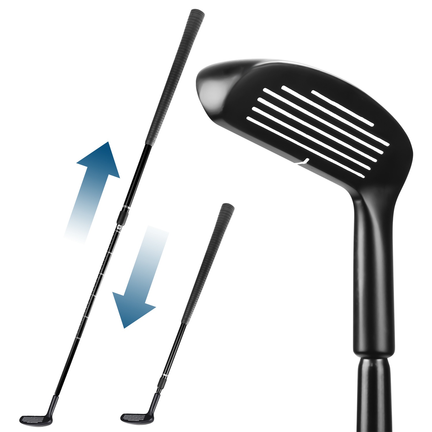Double-Sided Zinc Alloy Telescopic Golf Club for Enhanced Performance - Image 2