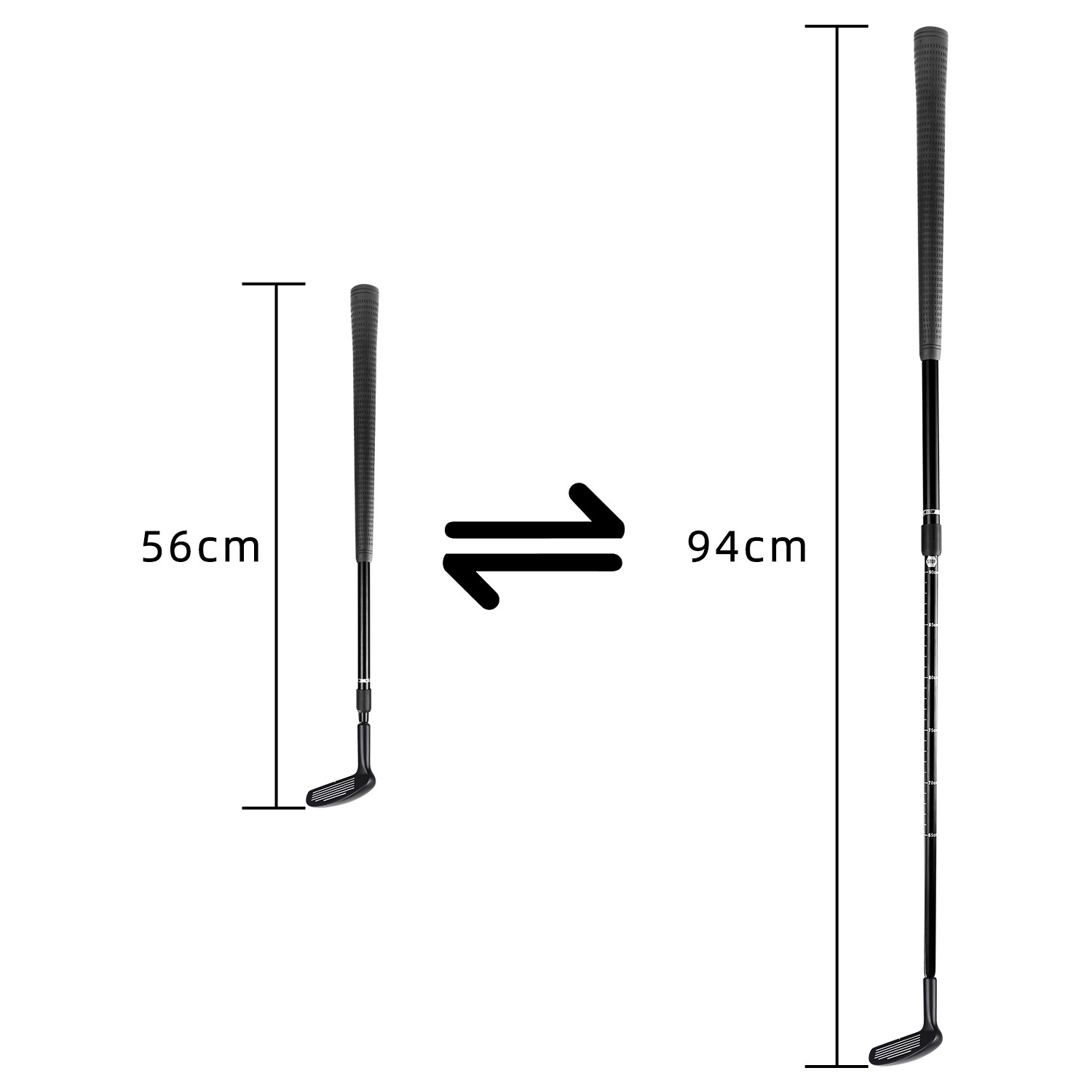 Double-Sided Zinc Alloy Telescopic Golf Club for Enhanced Performance - Image 3