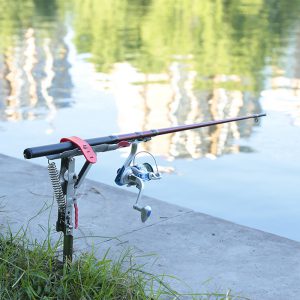Durable Anti-Rust Steel Angle Fishing Pole Tackle Bracket Rod Holder for Fish Tackle