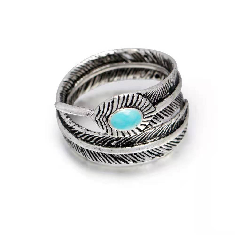Stylish Feather Men's and Women's Leaf Ring | Elegant Ring Jewelry