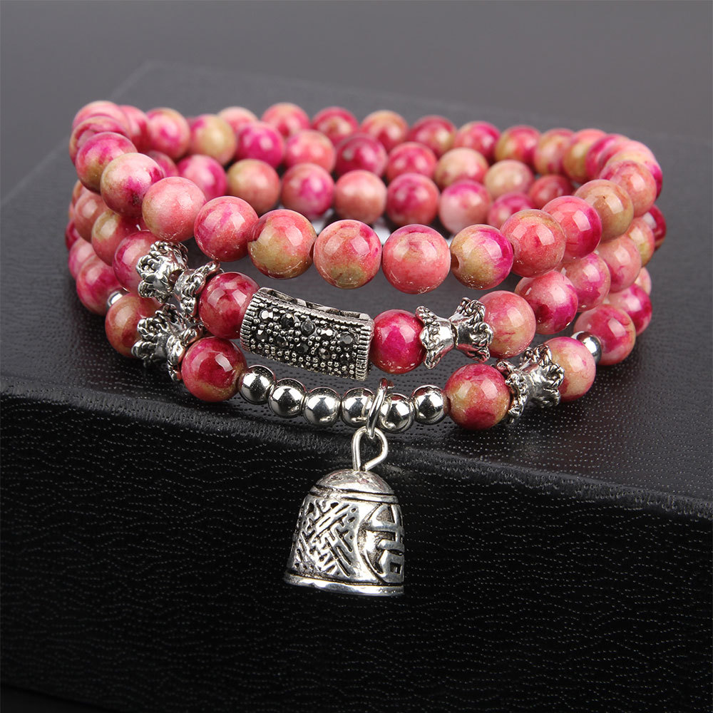 Stunning Multi-Layer Multi-Circle Beaded Bracelet for Trendy Style - Image 2