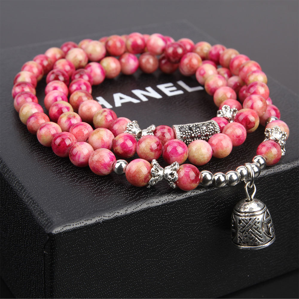 Stunning Multi-Layer Multi-Circle Beaded Bracelet for Trendy Style - Image 3