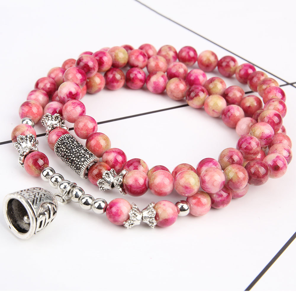 Stunning Multi-Layer Multi-Circle Beaded Bracelet for Trendy Style - Image 4