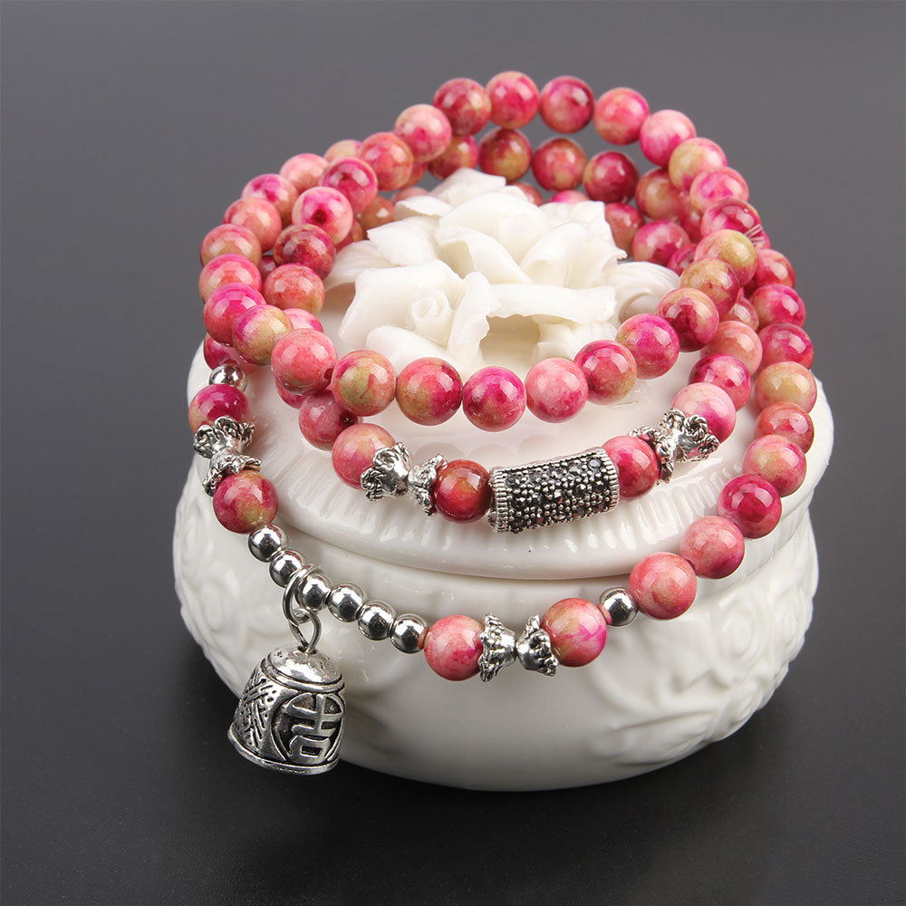 Stunning Multi-Layer Multi-Circle Beaded Bracelet for Trendy Style - Image 6