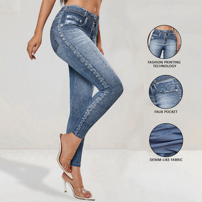 Vintage High Elastic Leggings for Hip Lifting and Yoga Practice - Image 2