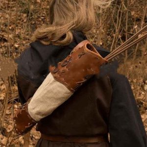 Hand Woven PU Skin Spliced Quiver by Warrior - Durable & Stylish