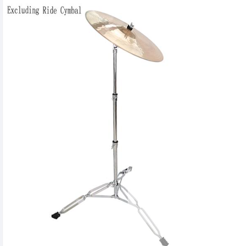 Glarry Straight Cymbal Stand - Premium Drum Hardware Percussion Mount Holder Gear Set in Silver | Not for Sale on Amazon - Image 4