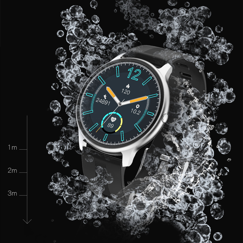 Smart Bracelet with Round Touch Screen - Versatile Multi-Function Device