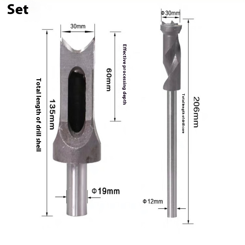 Woodworking Square Hole Drill & Square Tapper Tool for Precision Crafting - Image 14
