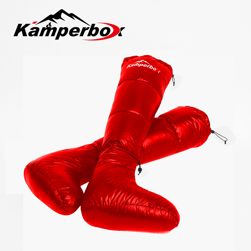 Camping Down Socks and Down Boots for Cozy Sleeping Bag Comfort - Kamperbox Sleep Boots - Image 7