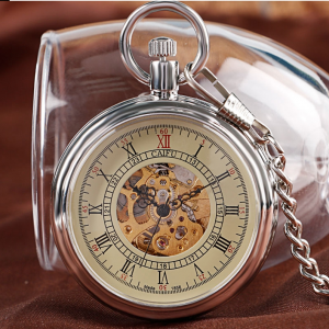 Elegant Automatic Mechanical Pocket Watch for Timeless Style and Precision