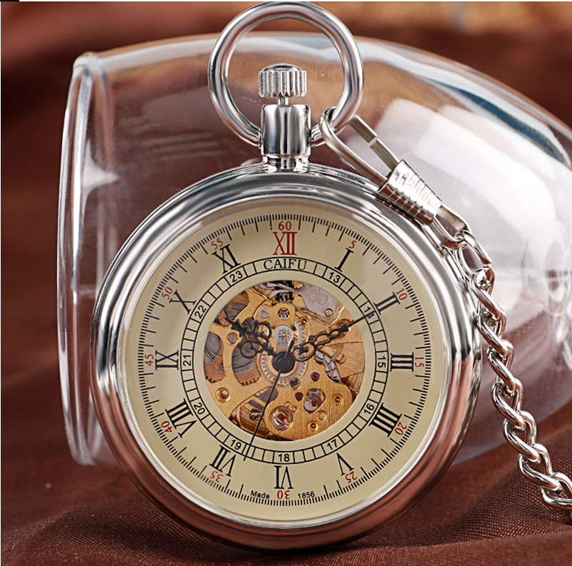 Elegant Automatic Mechanical Pocket Watch for Timeless Style and Precision