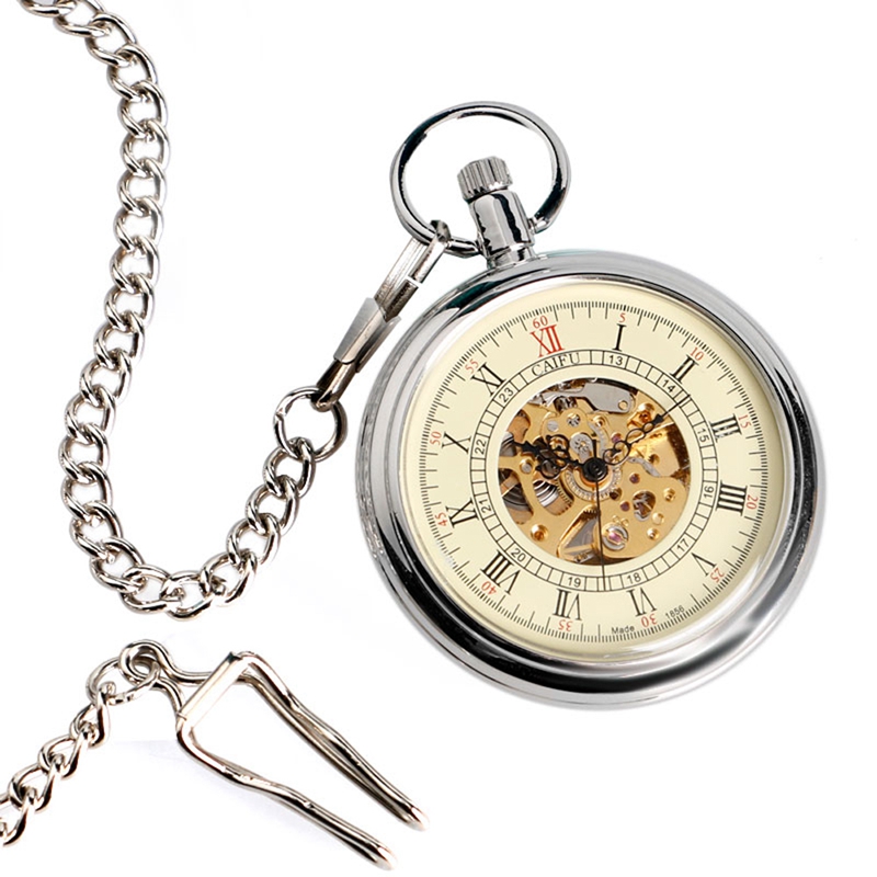 Elegant Automatic Mechanical Pocket Watch for Timeless Style and Precision - Image 3