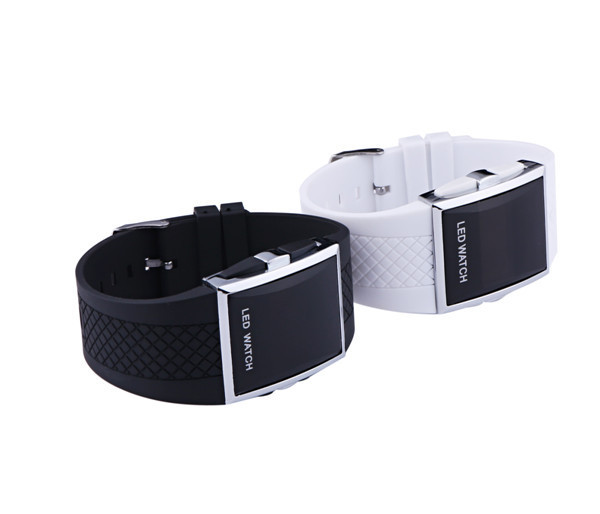 Unisex LED Digital Sports Wrist Watch for Men & Women - Casual White & Black Date Clock - Image 3