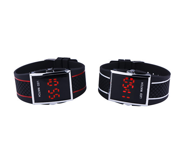 Unisex LED Digital Sports Wrist Watch for Men & Women - Casual White & Black Date Clock - Image 4