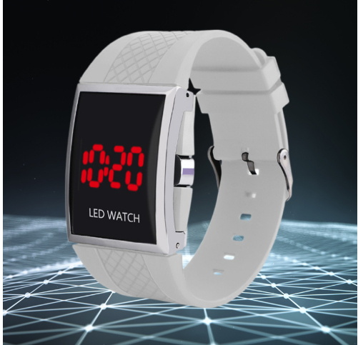 Unisex LED Digital Sports Wrist Watch for Men & Women - Casual White & Black Date Clock - Image 5