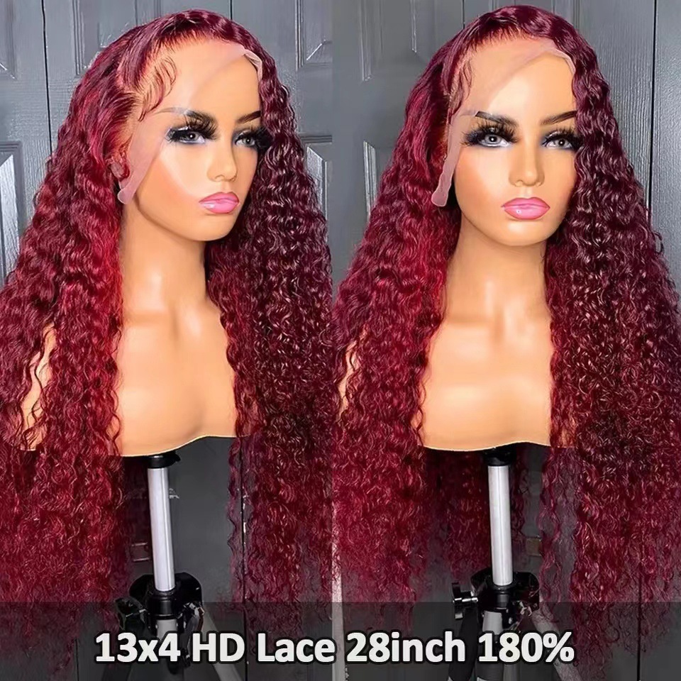 13x6 Front Lace Wig for Women - Medium Long Curly Hair Cover