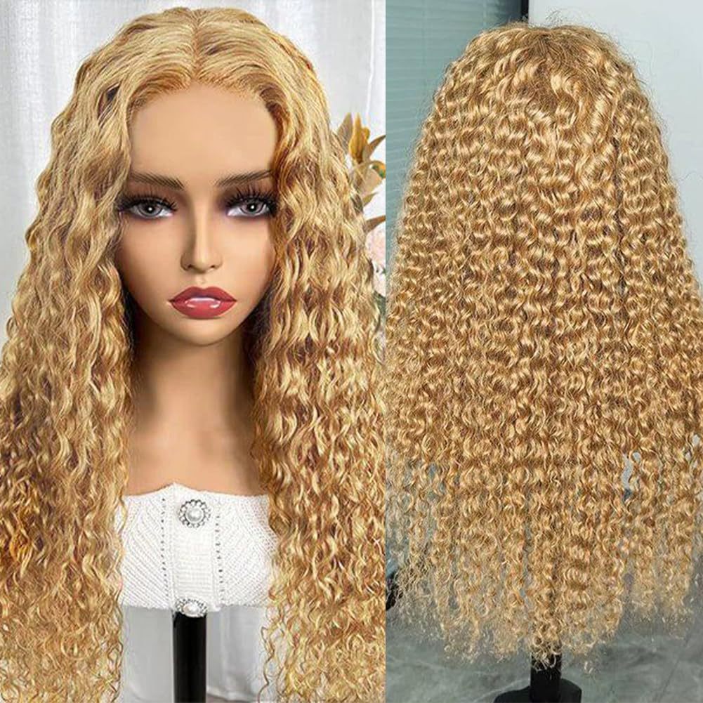13x6 Front Lace Wig for Women - Medium Long Curly Hair Cover - Image 3