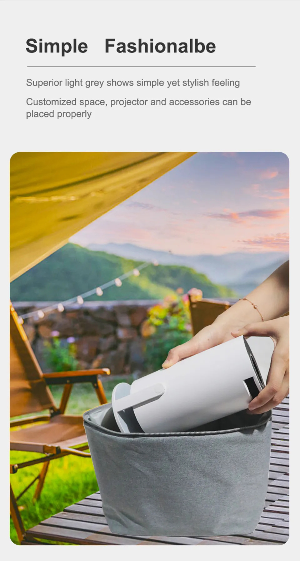 HY300 Projector Portable Protective Storage Bag - Durable & Convenient - Image 14