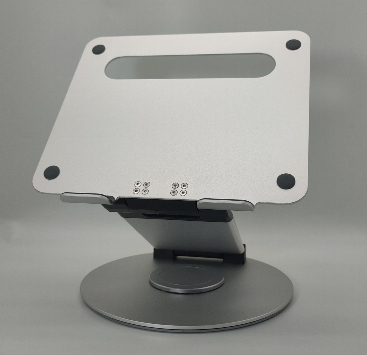 Adjustable Aluminum Alloy Laptop Bracket - 360-Degree Rotating Desktop Stand - Image 3