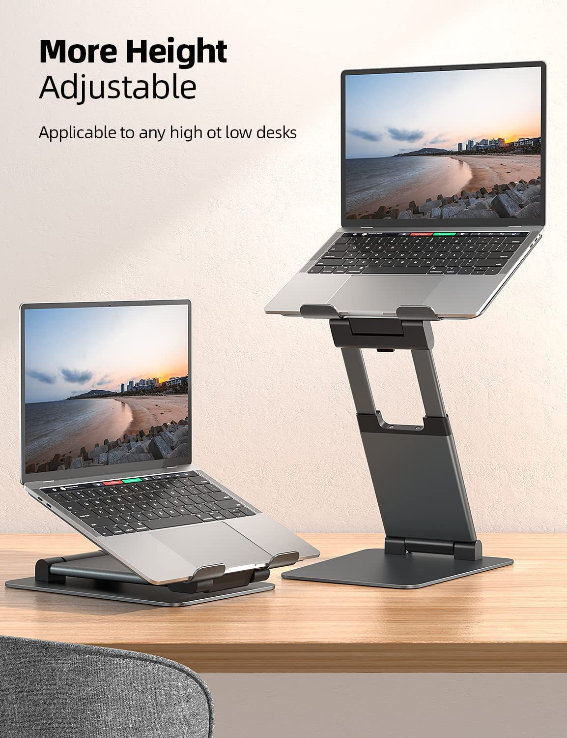 Adjustable Aluminum Alloy Laptop Bracket - 360-Degree Rotating Desktop Stand - Image 9