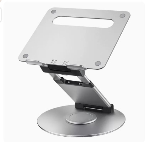 Adjustable Aluminum Alloy Laptop Bracket - 360-Degree Rotating Desktop Stand - Image 22