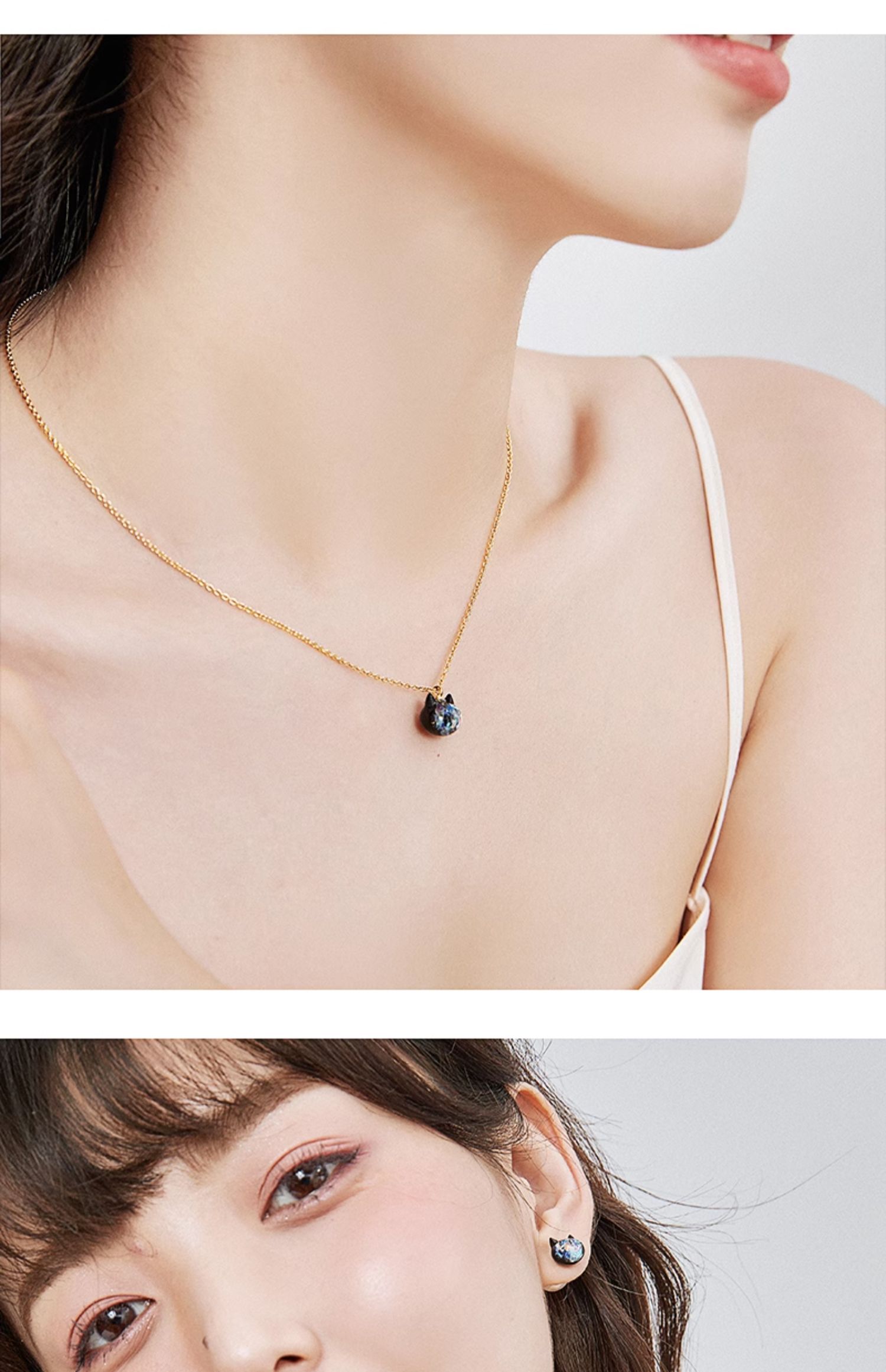 Adorable Starry Cat Small Pendant Necklace - Perfect Gift for Cat Lovers - Image 2