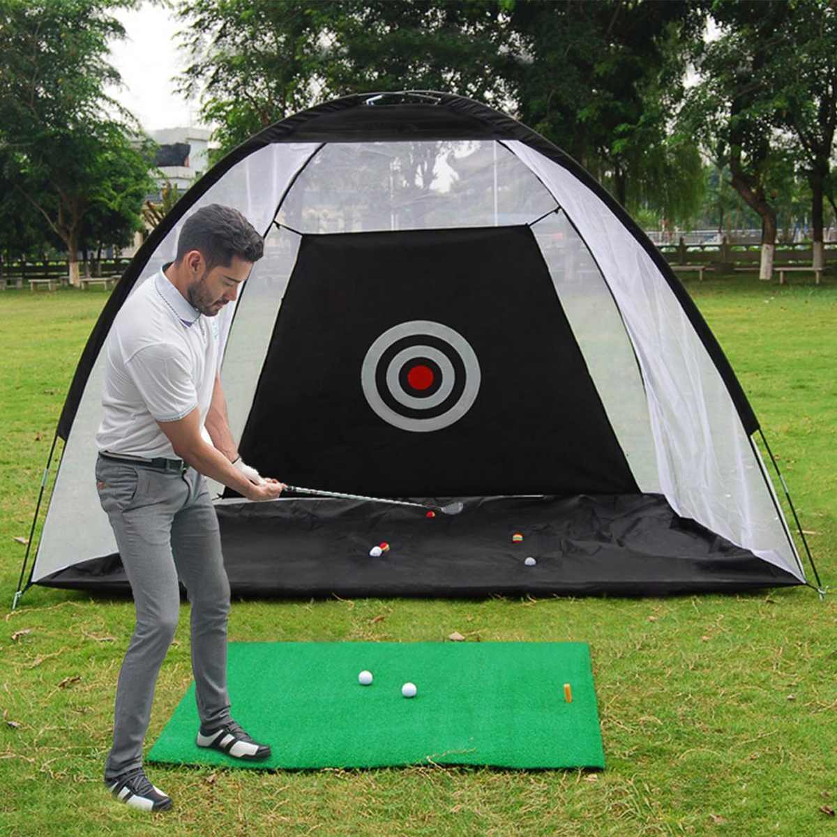 Golf Practice Net Tent - Outdoor Hitting Cage for Garden Training and Grassland Use, Mesh Golf Equipment - Image 11