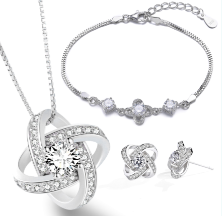 925 Sterling Silver Forever Heart Necklace for Women - AAA Zircon Mosaic Pendant Gift - Image 5