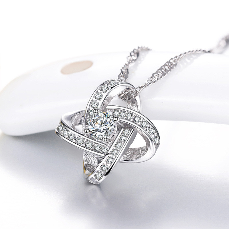 925 Sterling Silver Forever Heart Necklace for Women - AAA Zircon Mosaic Pendant Gift - Image 22